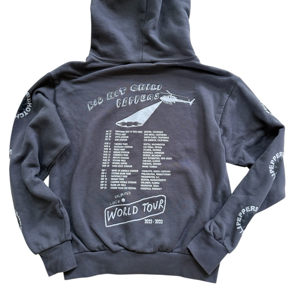 Red Hot Chili Peppers Unlimited Love World Tour 2022-2023 Merch Hoodie Mens S - Picture 2 of 11